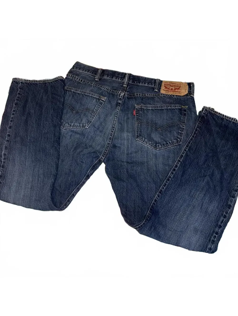 Levi's 501 Button Fly Mens 38 x 30 Straight Leg Jeans Blue Denim Work / Casual